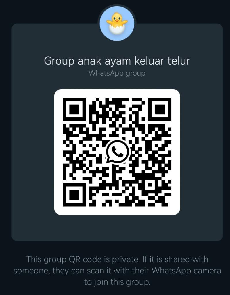 siapa nk join whatsapp group, just scan ok